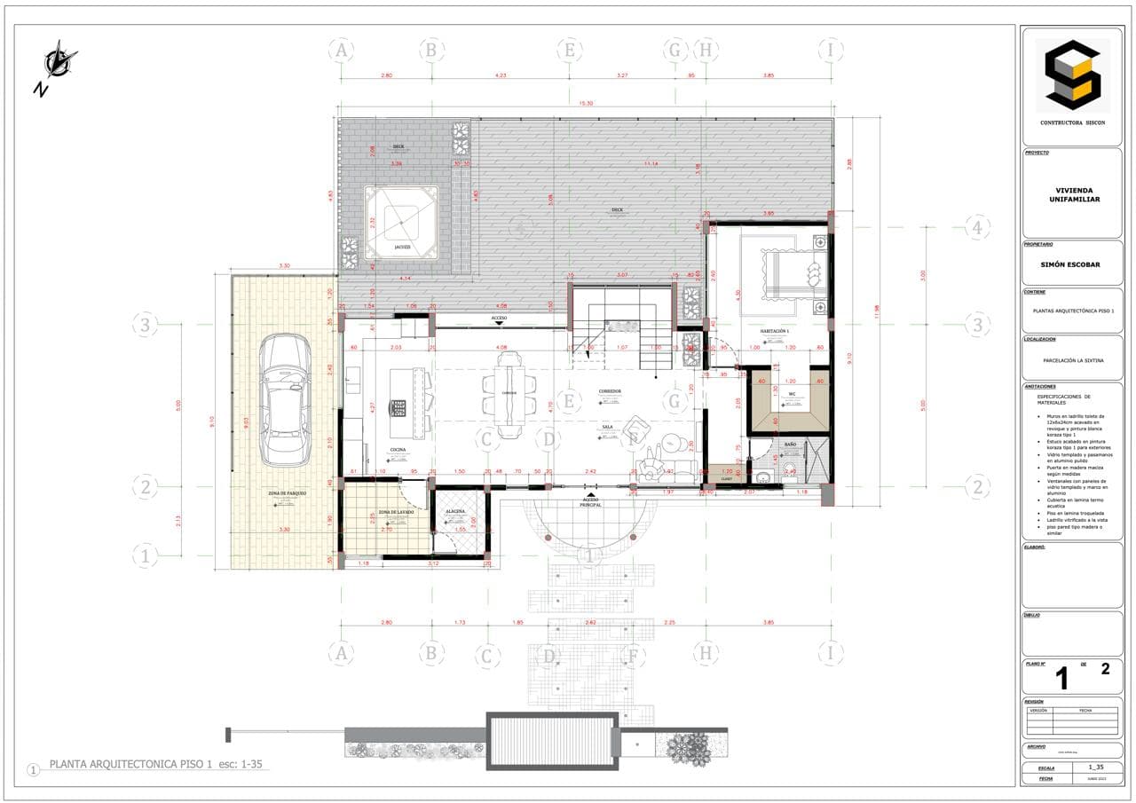 Original 2D floor plan before ISO Mapper processing