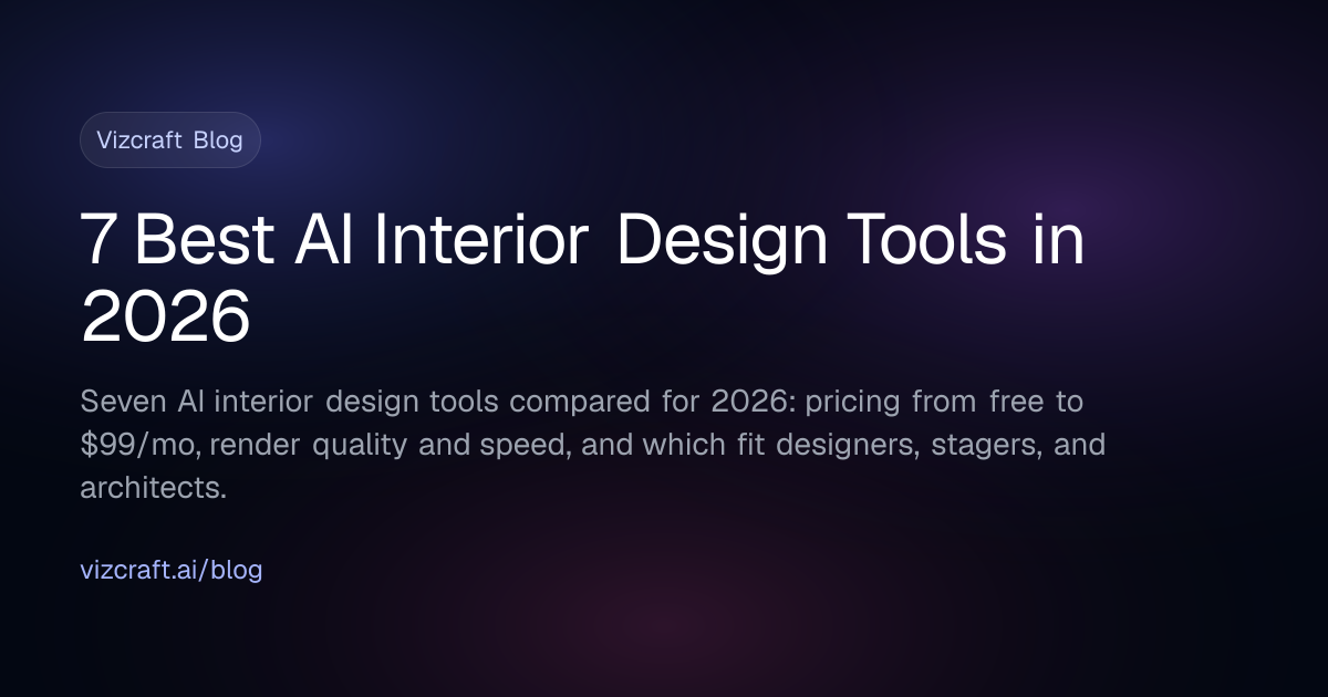 7 Best AI Interior Design Tools in 2026 (Tested, With Prices)